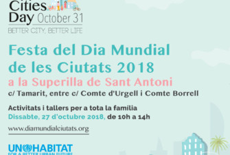 Actividad "Día Mundial de las Ciudades". Barcelona sant antoni