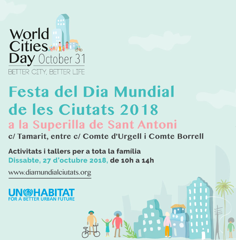 Actividad "Día Mundial de las Ciudades". Barcelona sant antoni