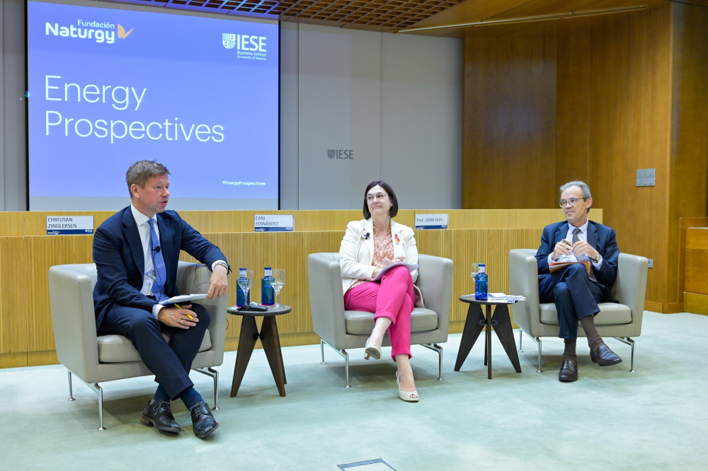 La presidenta de la CNMC, Cani Fernández, i el director de l’Agència de la UE per a la Cooperació dels Reguladors d’Energia (ACER), Christian Zinglersen, han debatut avui sobre el paper de la regulació dels mercats energètics en una jornada organitzada per Fundació Naturgy i l’IESE Business School.